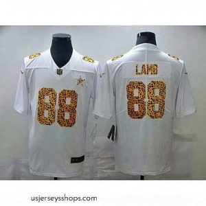 Exquisite Nike Dallas Cowboys 88 Ceedee Lamb White Leopard Vapor Untouchable Limited Jersey