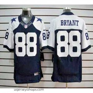 Magnificent Nike Dallas Cowboys 88 Dez Bryant Blue Thanksgivings LIMITED NFL Jerseys