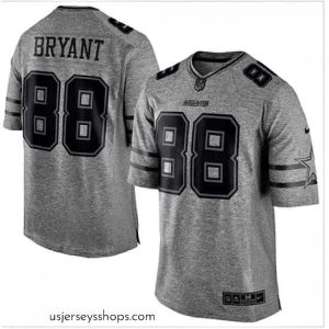 Glamorous Nike Dallas Cowboys #88 Dez Bryant Gray 27s Stitched NFL Limited Gridiron Gray Jersey