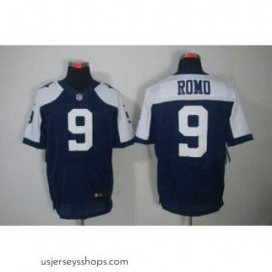 Exquisite Nike Dallas Cowboys 9 Tony Romo Blue Elite Thankgivings NFL Jersey