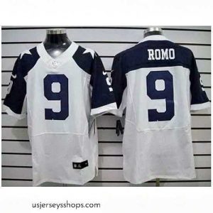 Sensational Nike Dallas Cowboys 9 Tony Romo White Elite Thankgivings NFL Jersey