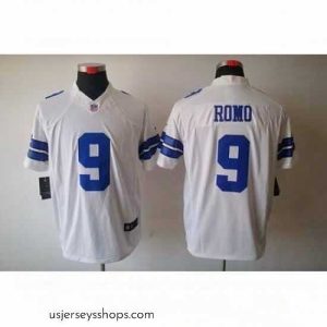 Stellar Nike Dallas Cowboys 9 Tony Romo White Limited NFL Jersey