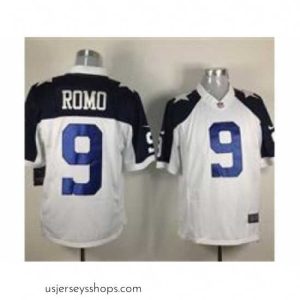 Stellar Nike Dallas Cowboys 9 Tony Romo White Thankgivings Limited NFL Jersey