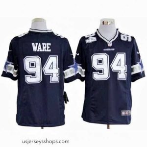 Sensational Nike Dallas Cowboys 94 DeMarcus Ware Blue Game NFL Jersey