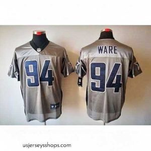 Exquisite Nike Dallas Cowboys 94 DeMarcus Ware Grey Elite Shadow NFL Jersey