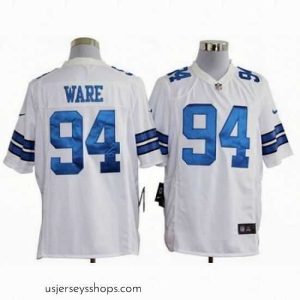 Exquisite Nike Dallas Cowboys 94 DeMarcus Ware White Game Jersey