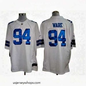 Alluring Nike Dallas Cowboys 94 DeMarcus Ware White LIMITED NFL Jersey