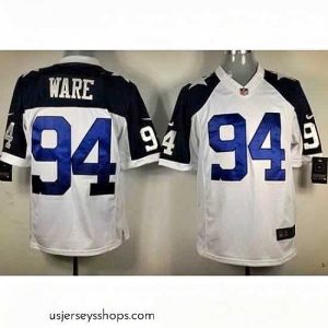 Stellar Nike Dallas Cowboys 94 DeMarcus Ware White LIMITED Thankgivings NFL Jersey
