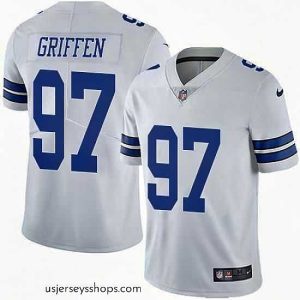 Exquisite Nike Dallas Cowboys 97 Everson Griffen White Stitched NFL Vapor Untouchable Limited Jersey