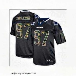 Captivating Nike Dallas Cowboys 97 Jason Hatcher black Elite camo fashion NFL Jersey