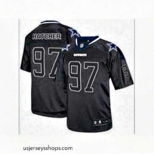 Stunning Nike Dallas Cowboys 97 Jason Hatcher black Elite lights out NFL Jersey