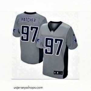 Stunning Nike Dallas Cowboys 97 Jason Hatcher grey Limited shadow NFL Jersey