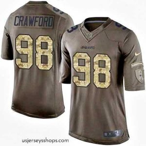 Enchanting Nike Dallas Cowboys #98 Tyrone Crawford Green 27s Stitched NFL Limited Salute To Service Jersey