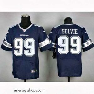 Magnificent Nike Dallas Cowboys 99 George Selvie blue Elite NFL Jersey