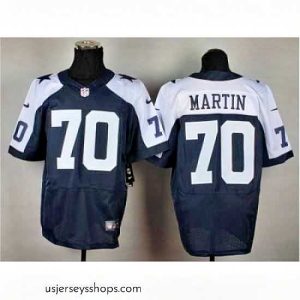 Exquisite Nike Dallas cowboys 70 Zack Martin blue Elite thankgivings NFL Jersey