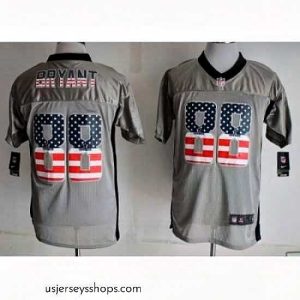 Enchanting Nike Dallas cowboys 88 Dez Bryant Grey Elite USA Flag Fashion Shadow NFL Jersey