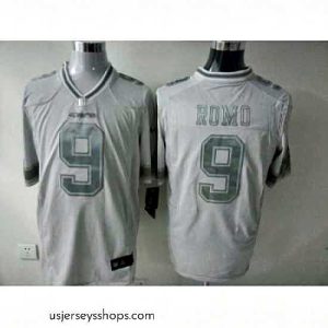 Magnificent Nike Dallas cowboys 9 Tony Romo White Platinum Game NFL Jersey