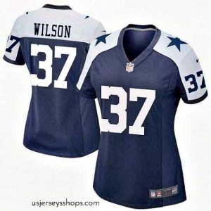 Breathtaking Nike Donovan Wilson Dallas Cowboys Game Navy Alternate Jersey Women