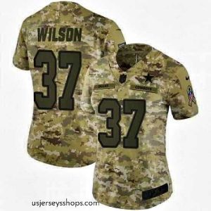 Captivating Nike Donovan Wilson Dallas Cowboys Limited Camo 2018 Salute to Service Jersey Women