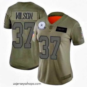 Glamorous Nike Donovan Wilson Dallas Cowboys Limited Camo 2019 Salute to Service Jersey Women