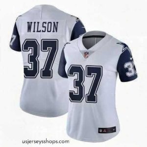 Alluring Nike Donovan Wilson Dallas Cowboys Limited White Color Rush Vapor Untouchable Jersey Women