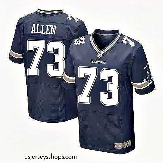 Alluring Nike Larry Allen Dallas Cowboys #73 Elite Team Color Jersey Navy Blue