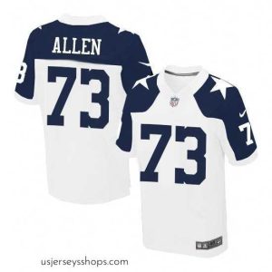 Enchanting Nike Larry Allen Dallas Cowboys 73# Elite Throwback Alternate Jersey White