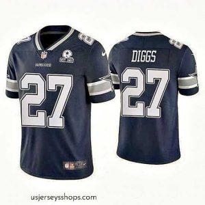 Stunning Nike Dallas Cowboys 27 Trevon Diggs Navy Blue Established In 1960 Patch NFL Vapor Untouchable Limited Jersey