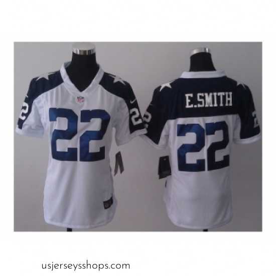 Breathtaking Nike nfl jerseys dallas cowboys #22 e.smitth thankgivings white