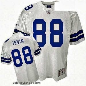 Glamorous Reebok Dallas Cowboys 88 Michael Irvin Premier EQT White Legend Throwback NFL Jersey