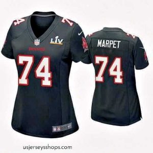 Sensational Ali Marpet Buccaneers Black Super Bowl Lv Game Fashion Jersey