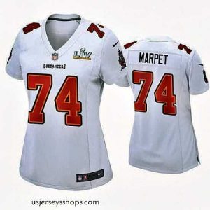 Exquisite Ali Marpet Buccaneers White Super Bowl Lv Game Fashion Jersey