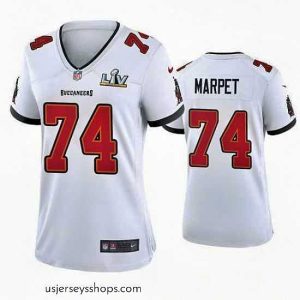 Breathtaking Ali Marpet Buccaneers White Super Bowl Lv Game Jersey