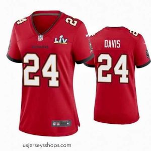 Stellar Carlton Davis Buccaneers Red Super Bowl Lv Game Jersey