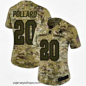 Stunning Cowboys 20 Tony Pollard Camo Stitched Football Limited 2018 Salute to Service Jersey