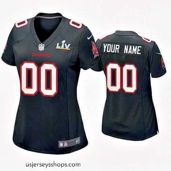Enchanting Custom Buccaneers Black Super Bowl Lv Game Fashion Jersey