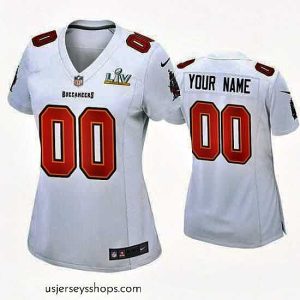 Stunning Custom Buccaneers White Super Bowl Lv Game Fashion Jersey