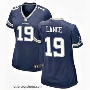 Stellar Dallas Cowboys 19 Trey Lance Blue F.U.S.E Limited Stitched Football Jersey