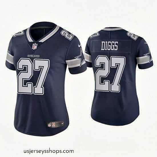 Exquisite Dallas Cowboys 27 Trevon Diggs Navy Jersey