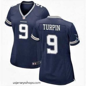Stellar Dallas Cowboys 9 KaVontae Turpin Navy Stitched Football Jersey  Run Small