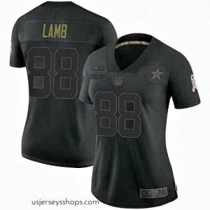 Enchanting Dallas Cowboys CeeDee Lamb Black Limited 2020 Salute To Service Jersey