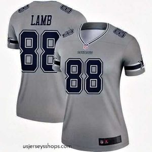Breathtaking Dallas Cowboys CeeDee Lamb Gray Legend Inverted Jersey