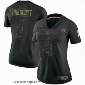 Stunning Dallas Cowboys Dak Prescott Black Limited 2020 Salute To Service Jersey