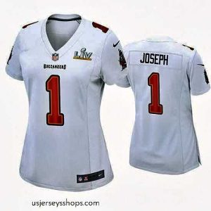 Alluring Greg Joseph Buccaneers White Super Bowl Lv Game Fashion Jersey
