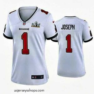 Stunning Greg Joseph Buccaneers White Super Bowl Lv Game Jersey