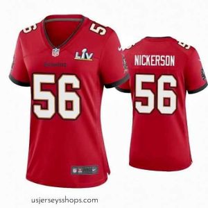 Stunning Hardy Nickerson Buccaneers Red Super Bowl Lv Game Jersey
