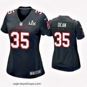Breathtaking Jamel Dean Buccaneers Black Super Bowl Lv Game Fashion Jersey