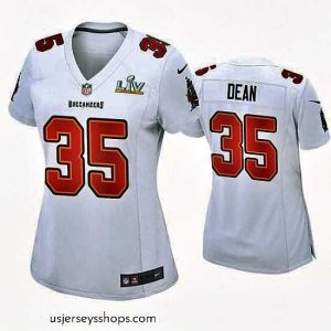 Exquisite Jamel Dean Buccaneers White Super Bowl Lv Game Fashion Jersey