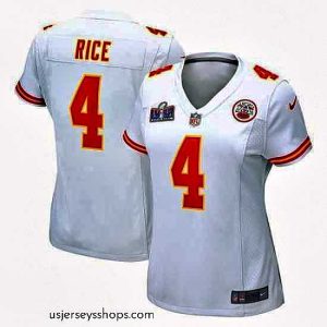 Sensational Kansas City Chiefs 4 Rashee Rice White 2023 F.U.S.E  Vapor Untouchable Limited Stitched 2024 Super Bowl LVIII Jersey