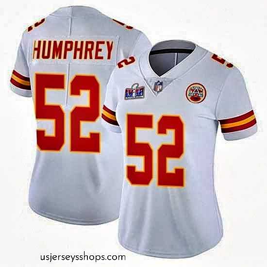 Alluring Kansas City Chiefs 52 Creed Humphrey White Vapor Untouchable Limited Stitched Football 2024 Super Bowl LVIII Jersey